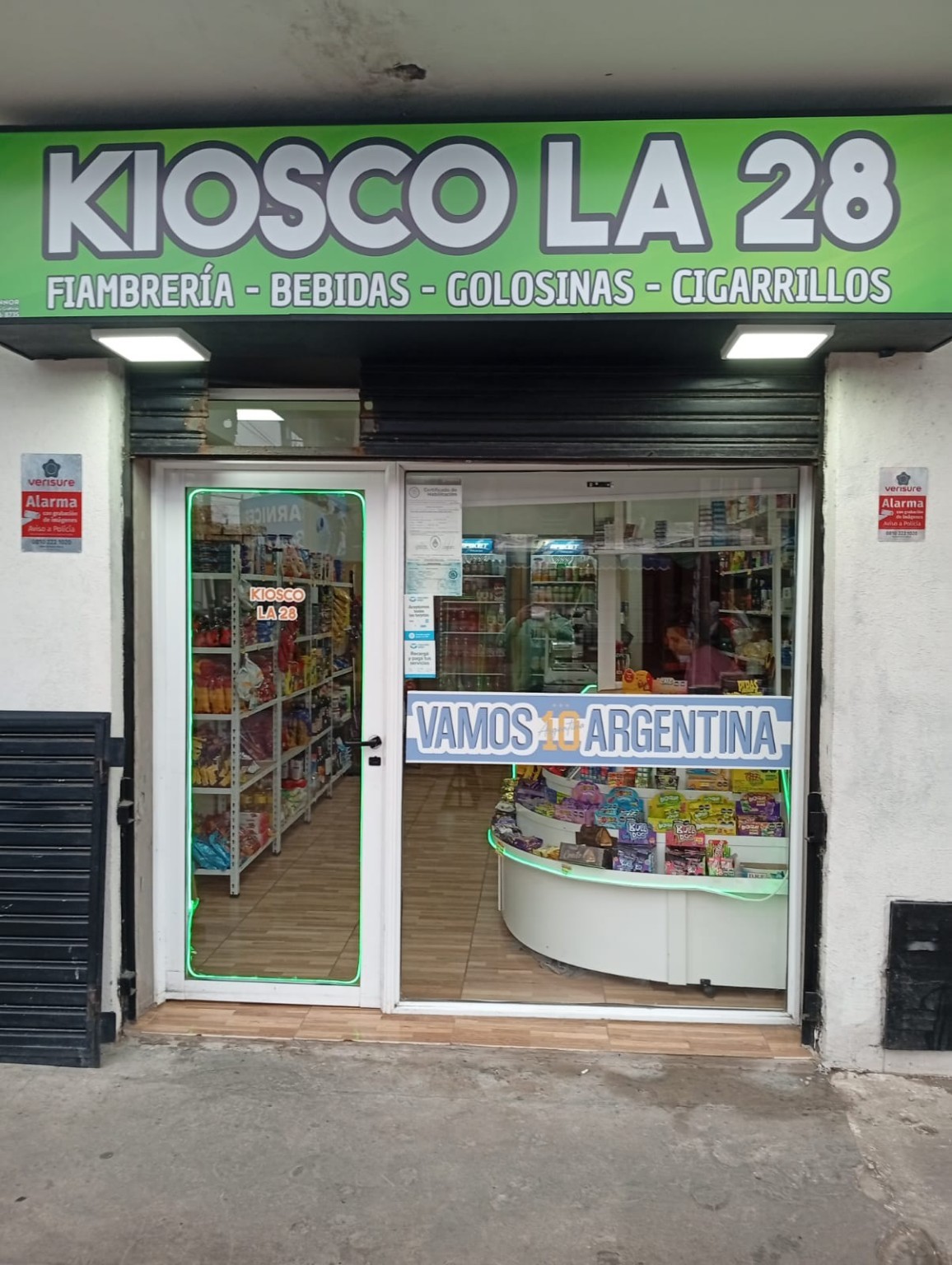 Fachada de Kiosco La 28