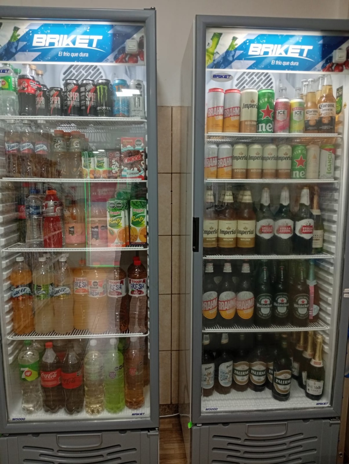 Heladeras con bebidas